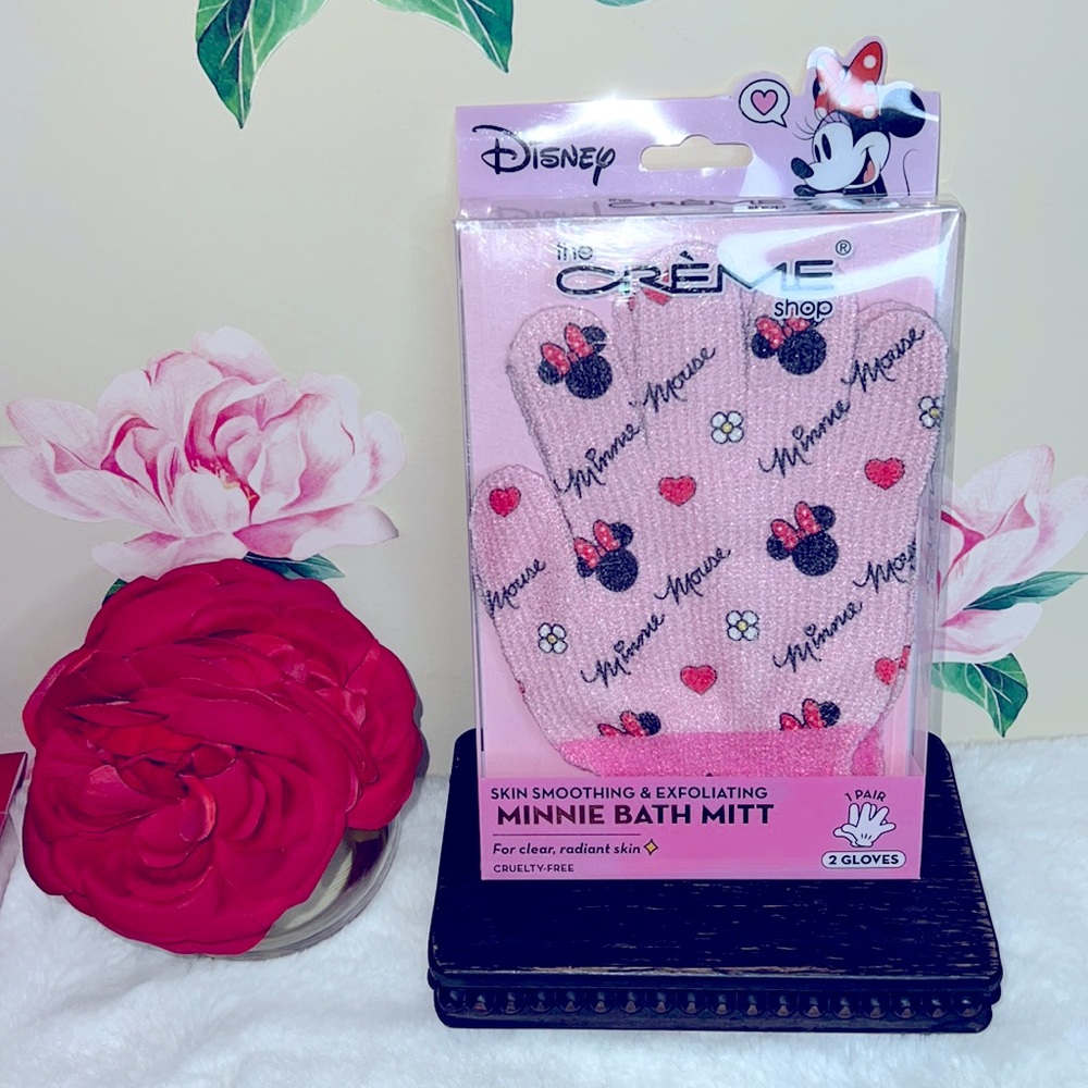 Disney The Crème Minnie Bath Mitt.  NWT